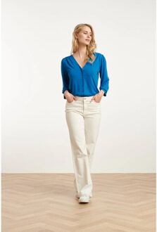 Smashed Lemon 25207 witte denim straight jeans - XS