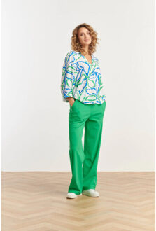 Smashed Lemon 25233 wijde broek van travel kwaliteitfel | Groen - XS