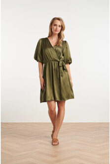 Smashed Lemon 25322, jurken | Bruin/groen - S