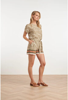 Smashed Lemon 25330, tops | Bruin/groen - S