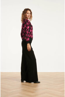 Smashed Lemon 25741 – jurk met verfijnd grafisch dessin | Zwart - XS