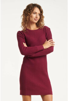 Smashed Lemon 25746 – gebreide jurk met ceintuur | Paars - XXXL