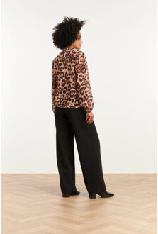 Smashed Lemon 25777 – jurk met verfijnd grafisch dessin | Zwart