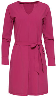 Smashed Lemon 25818 – travel jurk met ceintuur | Paars - XXXL