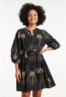 Smashed Lemon 35087, jurken | Zwart - S