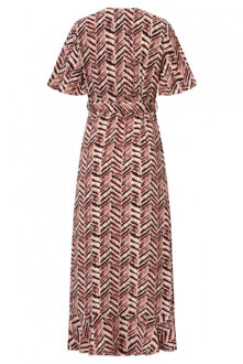 Smashed Lemon 35142 Jurk Black-pink Veelkleurig