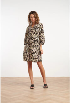 Smashed Lemon 35168, jurken | Zwart - M
