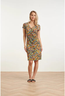 Smashed Lemon 35220, dress | Veelkleurig - XXL