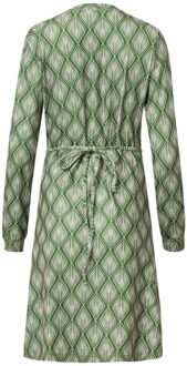 Smashed Lemon Army en off-white blad geprint jurk in stretchstof | Bruin/groen - XL