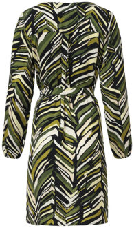 Smashed Lemon Army groen korte zig-zag print jurk | Bruin/groen - XXXL