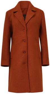 Smashed Lemon Bouclé jas met parelmoerknopen | Klaproos - S