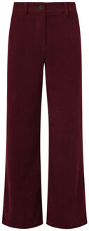 Smashed Lemon Damescorduroy broek | - maat M Bordeaux