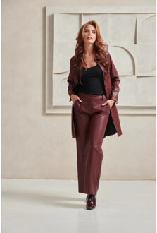 Smashed Lemon Damespu shirtjurk | Bordeaux - M