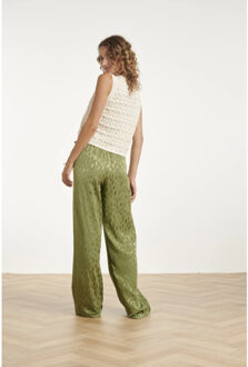 Smashed Lemon Gebreide top met trendy vetersluiting | Ecru - XXL