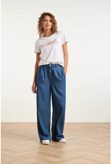 Smashed Lemon Grafisch t-shirt met 'ciel parisien' print | Wit - XS