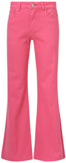 Smashed Lemon Mediumblauwe flared jeans | - maat XXXL Rood