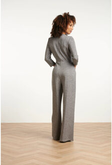 Smashed Lemon Stijlvolle jumpsuit met lurex | Grijs - XXXL