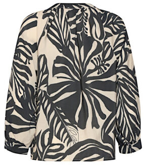 Smashed Lemon Top 26194 offwhite/black - maat XL Veelkleurig