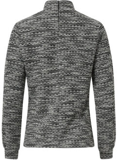 Smashed Lemon Zwart en wit top met tweedachtige stof | - maat XXXL