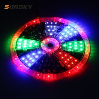 Smd 2835 Motorfiets Strobe Zwaailichten Gemodificeerde Rgb Licht Brand Wiel Sfeer Decoratieve Lamp Motorfiets Sier Onderdelen 10cm Diameter