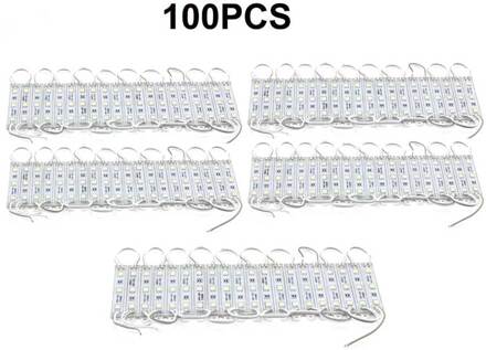 Smd 5050 Led Module Licht 3 Led DC12V Waterdichte Advertentie Teken Store Front Light Strip Lamp Modules Lights Kit Wit kleur 100stk