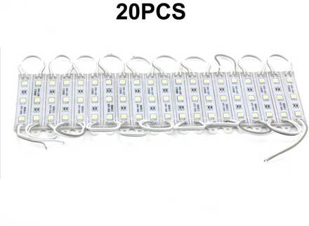 Smd 5050 Led Module Licht 3 Led DC12V Waterdichte Advertentie Teken Store Front Light Strip Lamp Modules Lights Kit Wit kleur 20stk