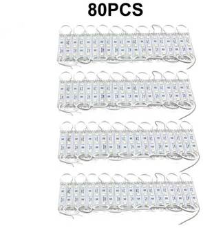 Smd 5050 Led Module Licht 3 Led DC12V Waterdichte Advertentie Teken Store Front Light Strip Lamp Modules Lights Kit Wit kleur 80stk