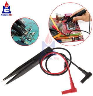 SMD Inductor Test Clip Probe Tweezers 250V For Resistor Multimeter Capacitor Meter Clip Probe For SMD Components Measure