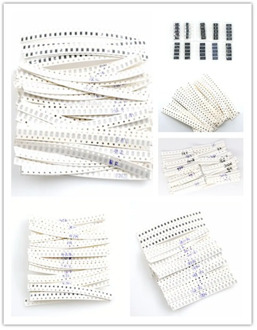 SMD Resistor Kit 1206 0402 0603 0805 1R - 1MR 0R - 10MR 5% Alloy resistance 2512 100% New Chip Resistance Assorted Set