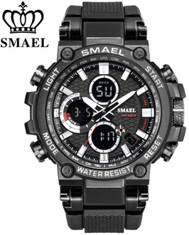 SMEAL Men Watch Digital Waterproof Clock Army Military Watches LED Men's WristWatch 1803 Sport Watch For Men Relogio Masculino