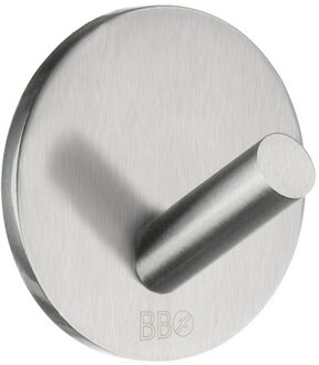 Smedbo Beslagsboden Handdoekhouder - 3x3x2.2cm - zelfklevend - RVS Geborsteld Edelstaal B1080/4 RVS mat