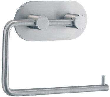 Smedbo Beslagsboden Toiletrolhouder - 13.4x10.8x3cm - zelfklevend - RVS Geborsteld Edelstaal B1097 RVS mat