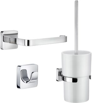 Smedbo Complete Toiletborstelset Smedbo Smart Pack Ice Messing Chroom Smedbo