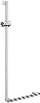 Smedbo Douche Glijstang En Greep Living L-vorm Links 53x110 cm Gepolijst Chroom Smedbo