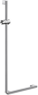 Smedbo Douche Glijstang En Greep Living L-vorm Links 53x110 cm Gepolijst Chroom