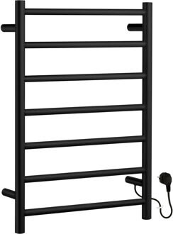 Smedbo Dry Handdoekradiator - 50x68.9cm - ophangen - RVS Mat Zwart FB700 Zwart mat