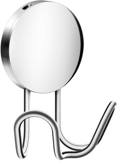 Smedbo Dubbel Handdoekhaak Hoogte 9 cm Gepolijst Edelstaal Chroom