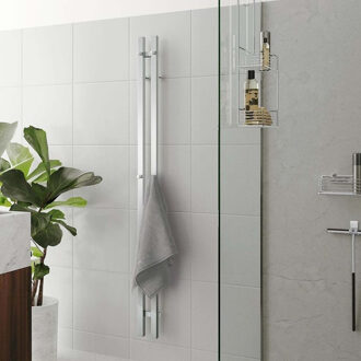 Smedbo Elektrische Handdoekradiator Smedbo Dry Verticaal 12x150 cm 60W RVS Gepolijst