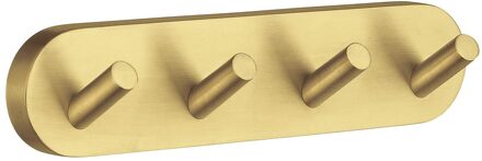 Smedbo Hakenrek Smedbo Home met 4 Haken 17.8 cm Mat Messing Goud