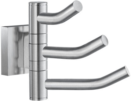 Smedbo Hakenset Smedbo House 3 Haken Draaibaar Mat Chroom Smedbo