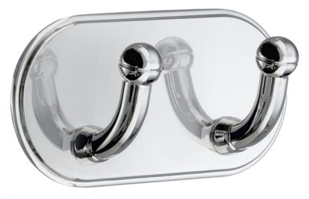 Smedbo Handdoekhaak Smedbo Xtra Design Dubbel Gepolijst Chroom Glanzend Chroom