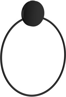 Smedbo Handdoekring Diameter 17.2 cm Mat Zwart Smedbo