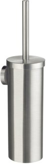 Smedbo Home Toiletborstelhouder - gesloten - wandmodel - geborsteld nikkel H332N Nikkel geborsteld (RVS)