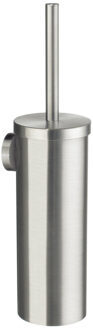 Smedbo Home Toiletborstelhouder - gesloten - wandmodel - geborsteld nikkel H332N Nikkel geborsteld (RVS)