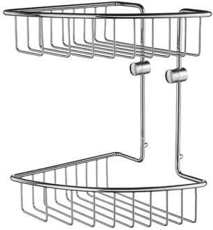 Smedbo House Douchemand - 20.7x29.5x21.5cm - zelfklevend / boren - Massief messing Chroom RK377