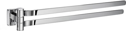 Smedbo Ice Handdoekhouder - 40cm - draaibaar - chroom OK326