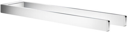 Smedbo Outline Handdoekhouder - 38x2.2x6.2cm - ophangen - Aluminium Chroom FK212
