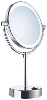 Smedbo Outline LED make-up spiegel vrijstaand chroom