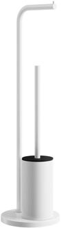 Smedbo Toiletborstelgarnituur en Toiletrolhouder Smedbo Beslagboden Mat Wit