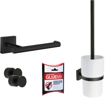 Smedbo Toiletset Accessoires Smedbo Smart Pack House Mat Zwart
